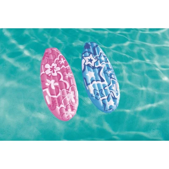 Bestway 1.14m x 46cm sunny surf rider (contents:one surf board, repair patch) age 3-10